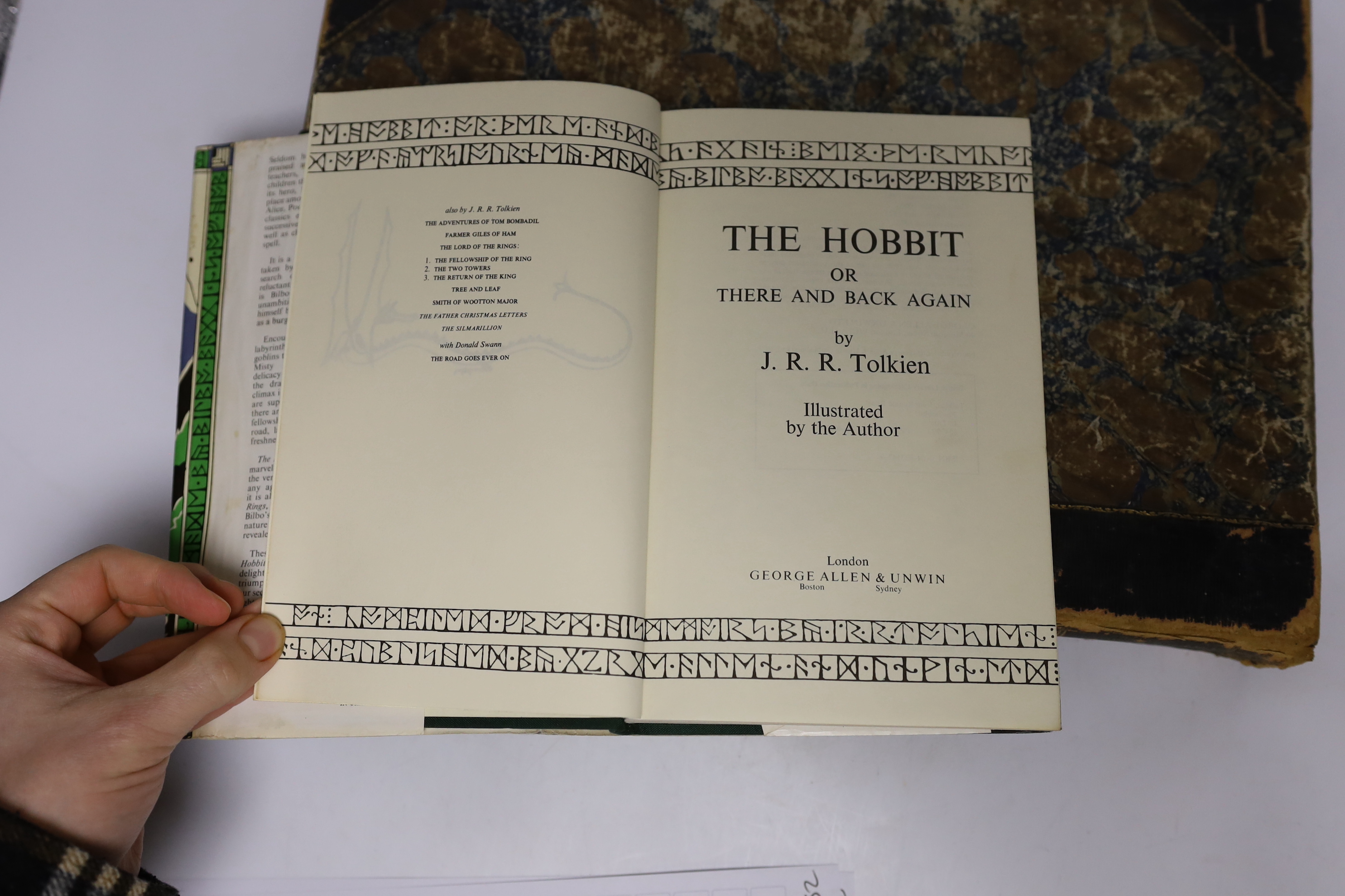 Two books comprising of : The Hobbit by J R R Tolkien fourth edition, and a volume of The Illustrated London News